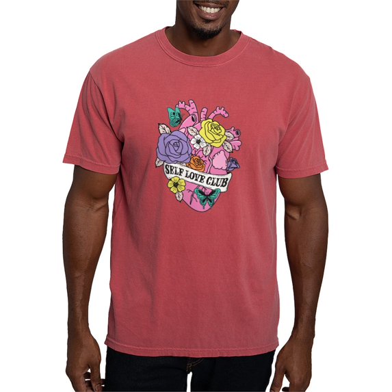CafePress - Self Love Club Heart T Shirt - Mens Comfort Colors Shirt