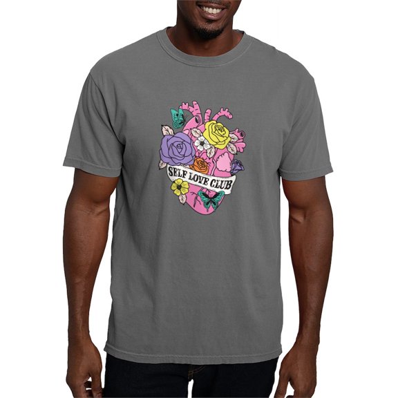CafePress - Self Love Club Heart T Shirt - Mens Comfort Colors Shirt