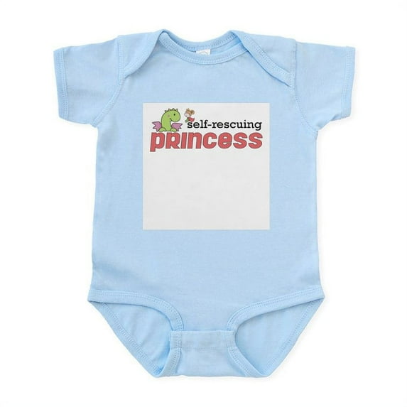 CafePress - Self Rescuing Princess Infant Bodysuit - Baby Light Bodysuit, Size Newborn - 24 Months