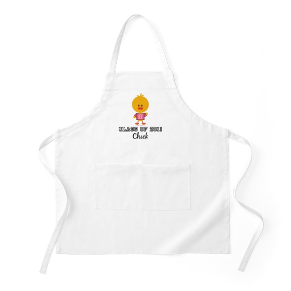 CafePress - Senior 2011 Chick - Kitchen Apron with Pockets, Grilling Apron, Baking Apron