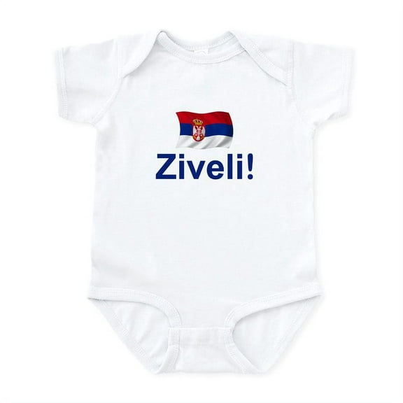 CafePress - Serbia Ziveli Infant Bodysuit - Baby Light Bodysuit, Size Newborn - 24 Months