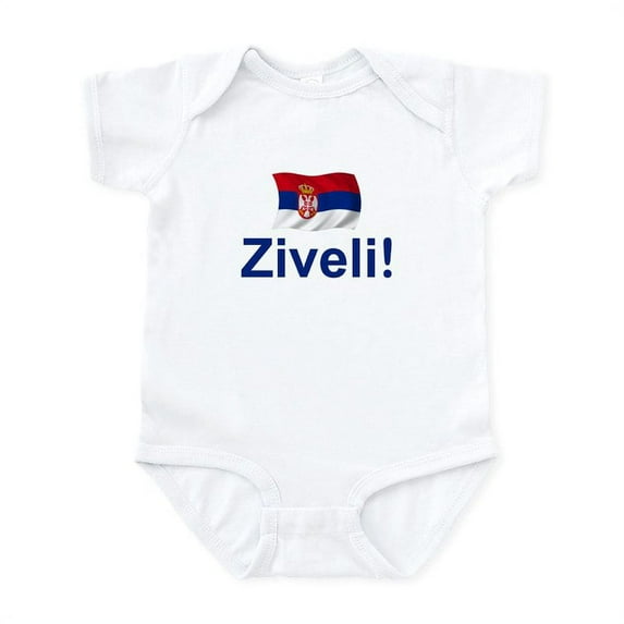 CafePress - Serbia Ziveli Infant Bodysuit - Baby Light Bodysuit, Size Newborn - 24 Months