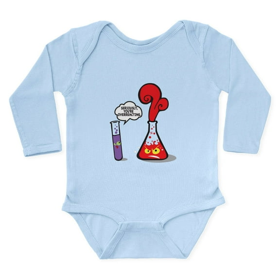 CafePress - Seriously You're Overreacting Long Sleeve Infant B - Long Sleeve Cotton Baby Bodysuit