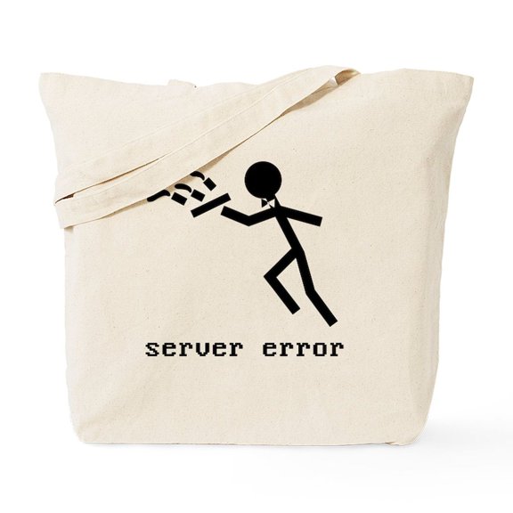 CafePress - Server Error Tote Bag - Unisex Canvas Tote Bag, Beige, 1-Piece