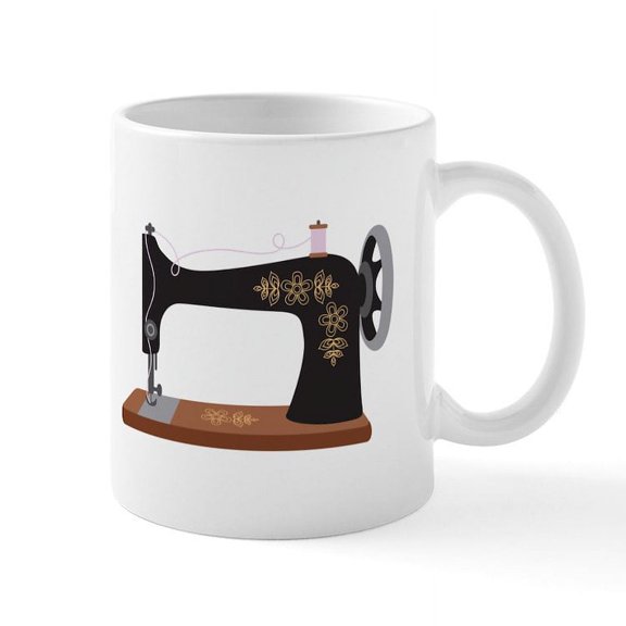 CafePress - Sewing Machine 1 Mugs - 11 oz Ceramic Mug - Novelty Coffee Tea Cup