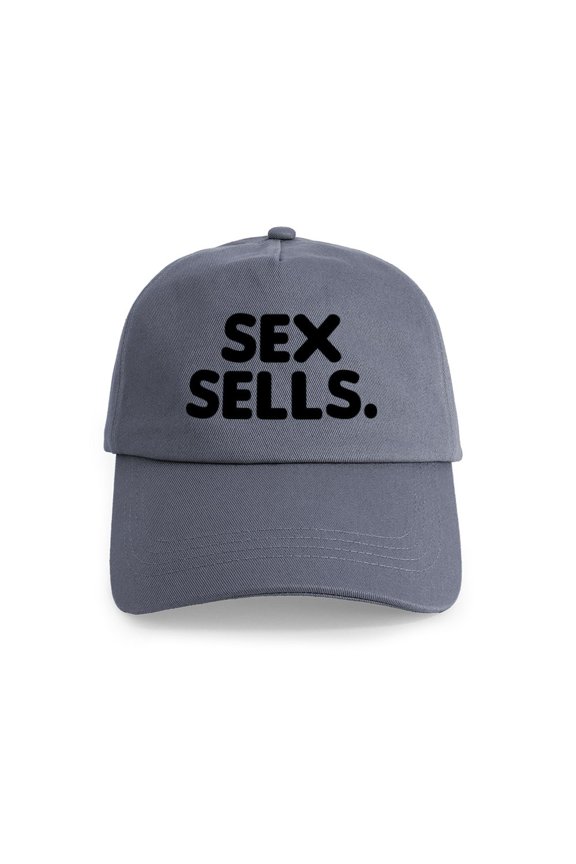 - Sex Sells Cap - Adjustable 100% Brushed Unisex Casual Cotton Baseball Cap, Beige, 1