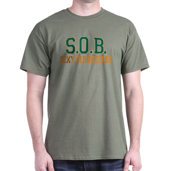 CafePress - Sexy Old Buzzard Retirement Dark T Shirt - Men's Classic Graphic Cotton T-Shirt