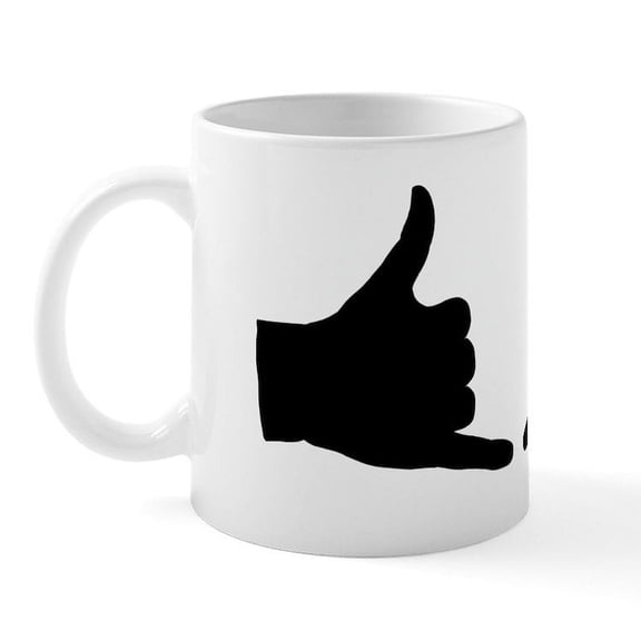 CafePress - Shaka Hand Sign Mug - 11 oz Ceramic Mug - Novelty Coffee Tea Cup