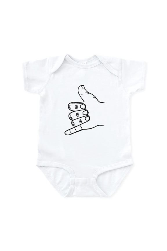 - Shaka Hang Loose Infant Bodysuit - Baby Light Bodysuit, Size Newborn - 24 Months