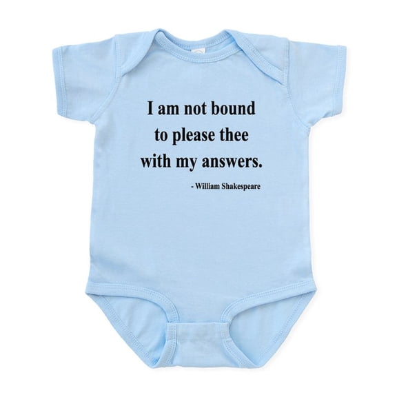 CafePress - Shakespeare 13 Infant Bodysuit - Baby Light Bodysuit, Size Newborn - 24 Months