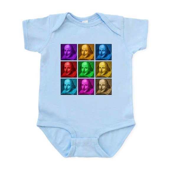 CafePress - Shakespeare Pop Art Infant Bodysuit - Baby Light Bodysuit, Size Newborn - 24 Months