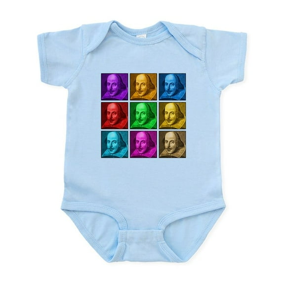 CafePress - Shakespeare Pop Art Infant Bodysuit - Baby Light Bodysuit, Size Newborn - 24 Months