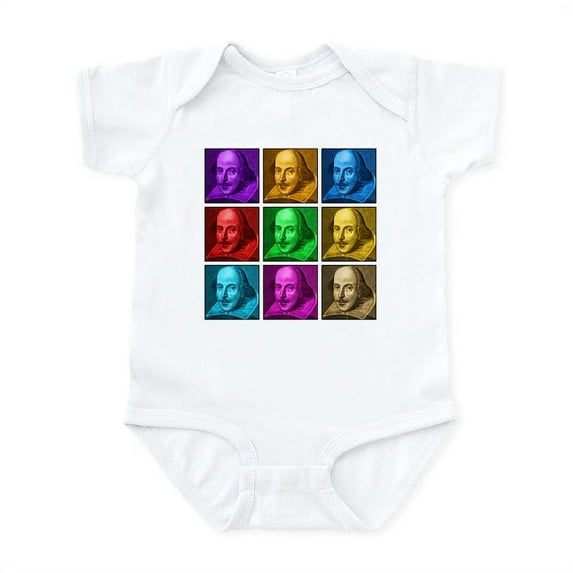 CafePress - Shakespeare Pop Art Infant Bodysuit - Baby Light Bodysuit, Size Newborn - 24 Months