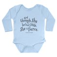 thumbnail image 1 of CafePress - Shakespeare Though She Be But Little Body Suit - Long Sleeve Cotton Baby Bodysuit, 1 of 4