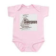 thumbnail image 1 of CafePress - Shakespeare's Plays Body Suit - Baby Light Bodysuit, Size Newborn - 24 Months, 1 of 4