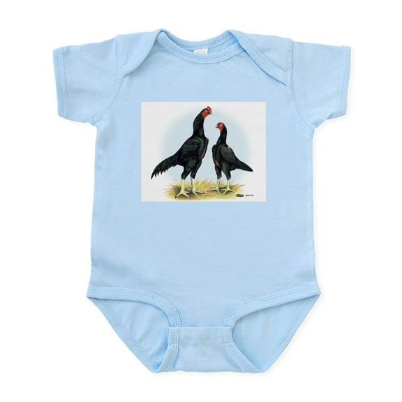 CafePress - Shamo Rooster And Hen Infant Creeper - Baby Light Bodysuit, Size Newborn - 24 Months