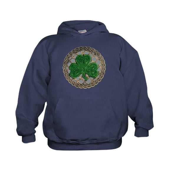 CafePress - Shamrock And Celtic Knots Hoodie - Kids Hooded Sweatshirt, Classic Hoodie