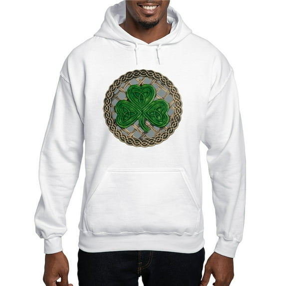 CafePress - Shamrock And Celtic Knots Hoodie - Pullover Hoodie, Hooded Sweatshirt