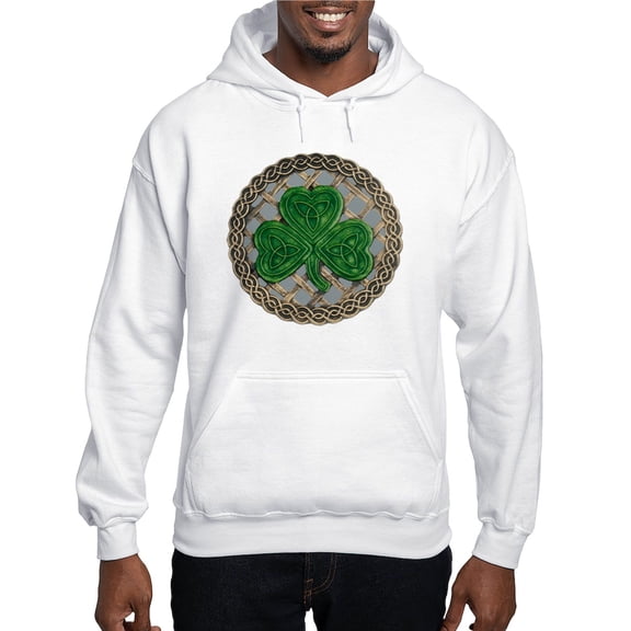 CafePress - Shamrock And Celtic Knots Hoodie - Pullover Hoodie, Hooded Sweatshirt