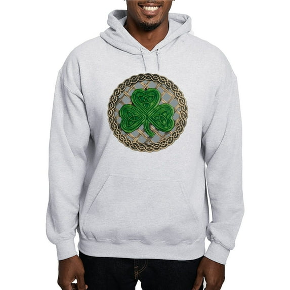 CafePress - Shamrock And Celtic Knots Hoodie - Pullover Hoodie, Hooded Sweatshirt