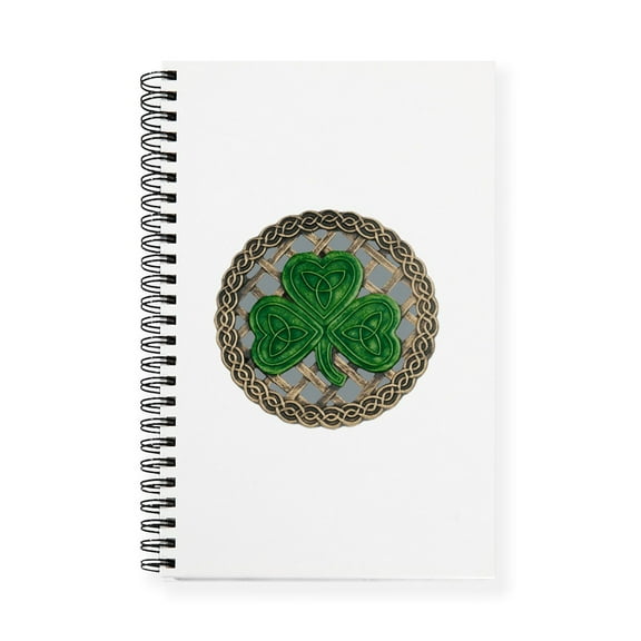 CafePress - Shamrock And Celtic Knots Journal - Spiral Bound Journal Notebook, Personal Diary Lined