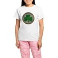 thumbnail image 1 of CafePress - Shamrock And Celtic Knots Pajamas - Women's Short Sleeve Print T-Shirt and Pants Light Cotton Pajama Set, 1 of 7