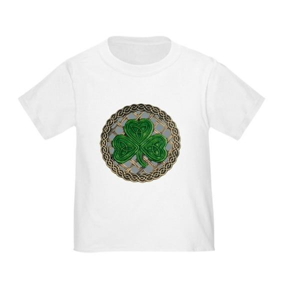 CafePress - Shamrock And Celtic Knots T Shirt - Cute Toddler T-Shirt, 100% Cotton