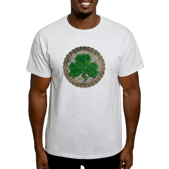 CafePress - Shamrock And Celtic Knots T Shirt - Men's Classic Graphic T-Shirt