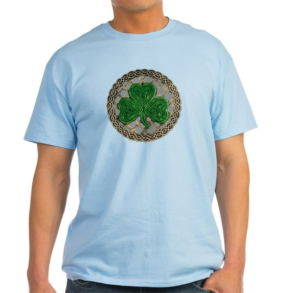 CafePress - Shamrock And Celtic Knots T Shirt - Men's Classic Graphic T-Shirt