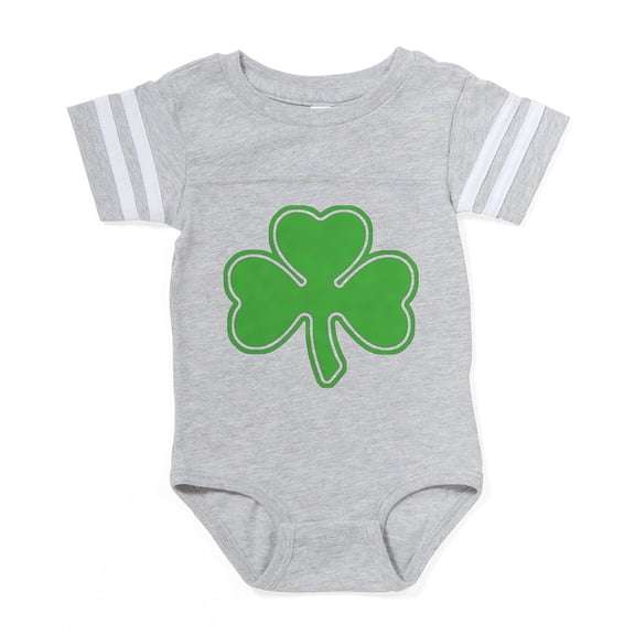 CafePress - Shamrock - Cute Infant Baby Football Bodysuit