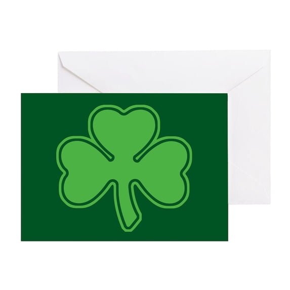 CafePress - Shamrock - Greeting Card, Blank Inside Matte