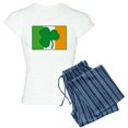thumbnail image 1 of CafePress - Shamrock Ireland Flag Women's Light Pajamas - Women's Short Sleeve Print T-Shirt and Pants Light Cotton Pajama Set, 1 of 7