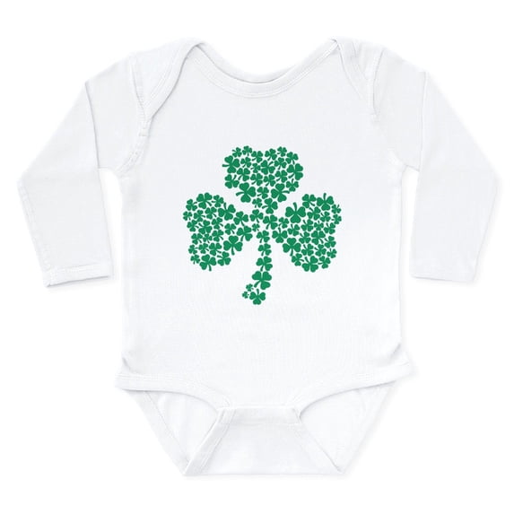 CafePress - Shamrock Of Shamrocks Long Sleeve Infant Bodysuit - Long Sleeve Cotton Baby Bodysuit