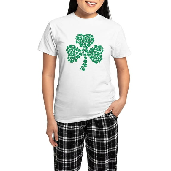 CafePress - Shamrock Of Shamrocks Women's Light Pajamas - Women's Short Sleeve Print T-Shirt and Pants Light Cotton Pajama Set