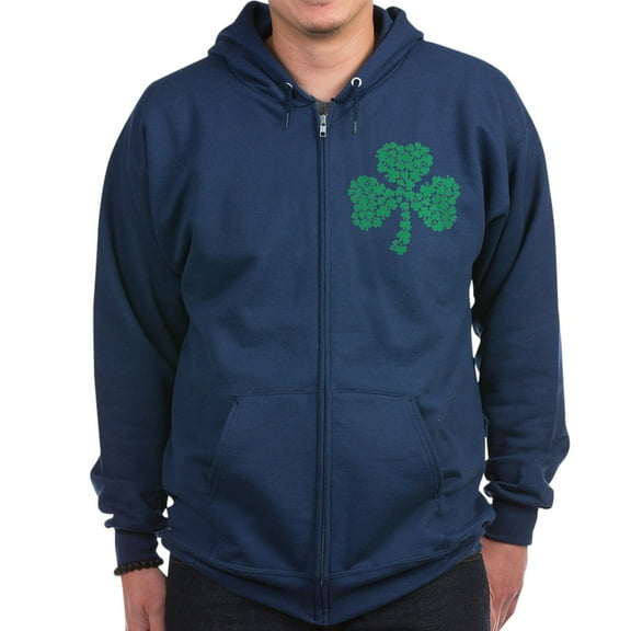 CafePress - Shamrock Of Shamrocks Zip Hoodie (Dark) - Zip Hoodie, Classic Hooded Sweatshirt with Metal Zipper