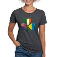 thumbnail image 1 of CafePress - Shamrock Of Ukraine Women's Deluxe T Shirt - Womens Tri-blend T-Shirt, 1 of 4