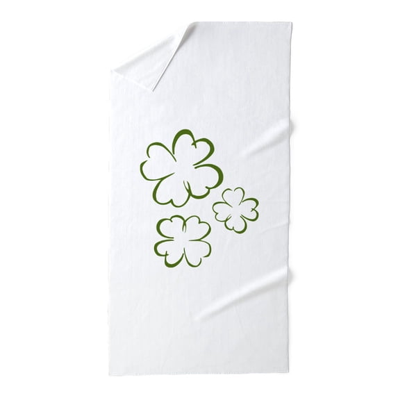 CafePress - Shamrock Outlines - Large Beach Towel, Soft 30"x60" Towel with Unique Design
