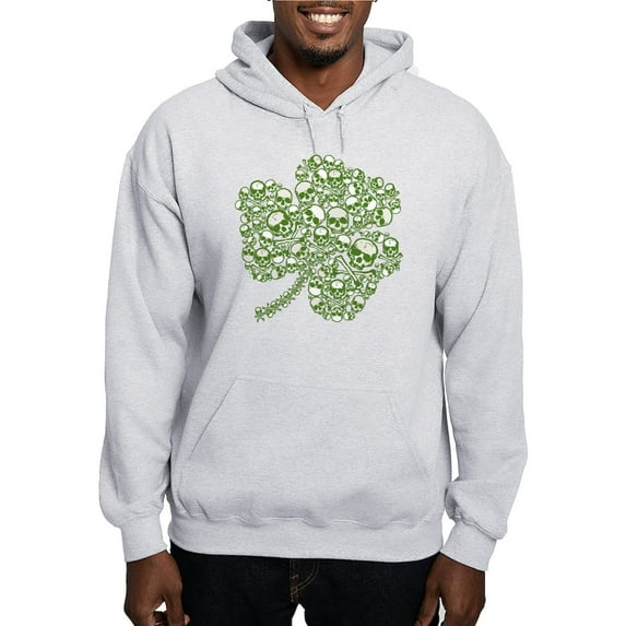 CafePress - Shamrock Skull St Patricks Day Hooded Sweatshirt - Pullover Hoodie, Hooded Sweatshirt
