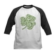 thumbnail image 1 of CafePress - Shamrock Skull St Patricks Day Kids Baseball Jerse - Kids Cotton Baseball Jersey, 3/4 Sleeve Shirt, 1 of 4