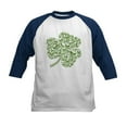 thumbnail image 1 of CafePress - Shamrock Skull St Patricks Day Kids Baseball Jerse - Kids Cotton Baseball Jersey, 3/4 Sleeve Shirt, 1 of 4