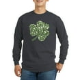 thumbnail image 1 of CafePress - Shamrock Skull St Patricks Day Long Sleeve Dark T - Long Sleeve Dark T-Shirt, 1 of 4