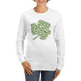 thumbnail image 1 of CafePress - Shamrock Skull St Patricks Day Women's Long Sleeve - Women's Long Sleeve Graphic Casual T-Shirt, 1 of 4