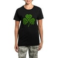 thumbnail image 1 of CafePress - Shamrock Skulls St Pattys Day Women's Dark Pajamas - Women's Short Sleeve Print T-Shirt and Pants Dark Cotton Pajama Set, 1 of 7