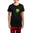 thumbnail image 1 of CafePress - Shamrock [Swirls] Women's Dark Pajamas - Women's Short Sleeve Print T-Shirt and Pants Dark Cotton Pajama Set, 1 of 7