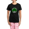 thumbnail image 1 of CafePress - Shamrock Women's Dark Pajamas - Women's Short Sleeve Print T-Shirt and Pants Dark Cotton Pajama Set, 1 of 7