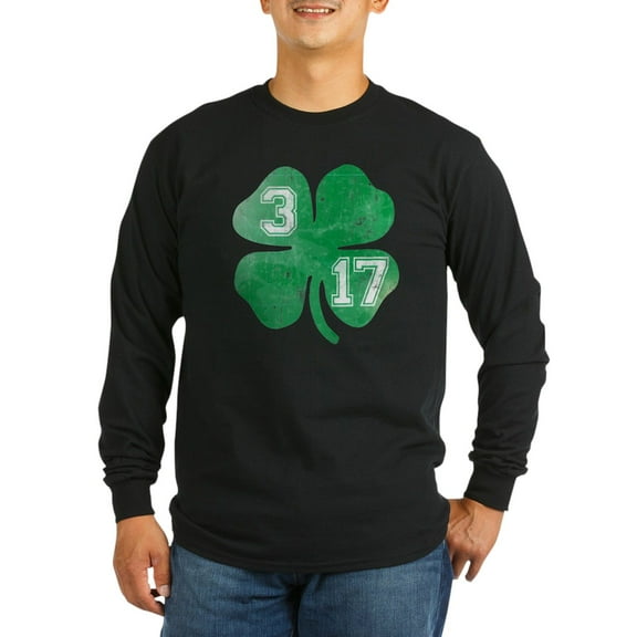 CafePress - Shamrock317 Long Sleeve T Shirt - Long Sleeve Dark T-Shirt