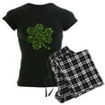 thumbnail image 1 of CafePress - Shamrocks In A Shamrock Women's Dark Pajamas - Women's Short Sleeve Print T-Shirt and Pants Dark Cotton Pajama Set, 1 of 7