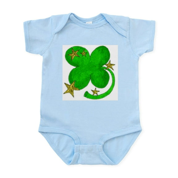 CafePress - Shamrockstar Body Suit - Baby Light Bodysuit, Size Newborn - 24 Months
