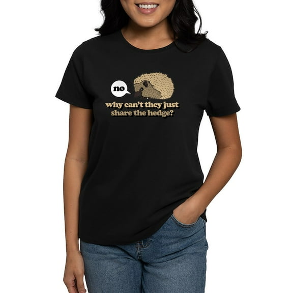 CafePress - Share The Hedge Women's Dark T Shirt - Women's Traditional Fit Dark T-Shirt