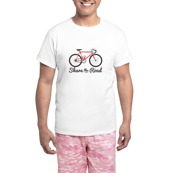 CafePress - Share The Road Pajamas - Men's Light Loose Fit Cotton Pajama Set